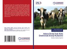 Capa do livro de Adana İli̇nde İnek Sütü Üreti̇mi̇nde Enerji̇ Kullanimi 