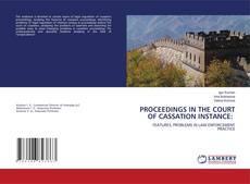 Buchcover von PROCEEDINGS IN THE COURT OF CASSATION INSTANCE: