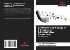 Continuity and Change in a Process of Administrative Innovation: kitap kapağı