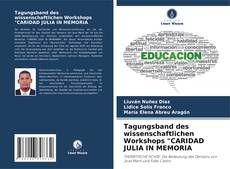Tagungsband des wissenschaftlichen Workshops "CARIDAD JULIA IN MEMORIA kitap kapağı