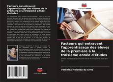 Bookcover of Facteurs qui entravent l'apprentissage des élèves de la première à la troisième année d'études