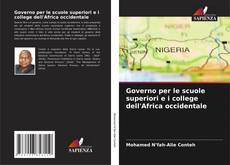 Bookcover of Governo per le scuole superiori e i college dell'Africa occidentale