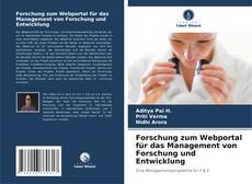 Buchcover von Forschung zum Webportal für das Management von Forschung und Entwicklung