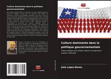 Buchcover von Culture dominante dans la politique gouvernementale