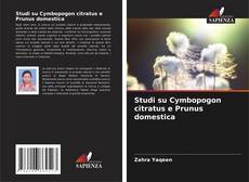 Studi su Cymbopogon citratus e Prunus domestica kitap kapağı
