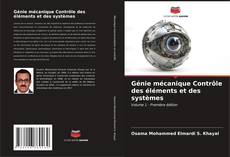Buchcover von Génie mécanique Contrôle des éléments et des systèmes