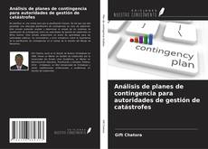 Análisis de planes de contingencia para autoridades de gestión de catástrofes kitap kapağı