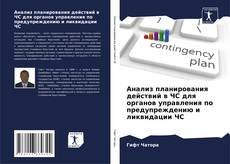 Bookcover of Анализ планирования действий в ЧС для органов управления по предупреждению и ликвидации ЧС