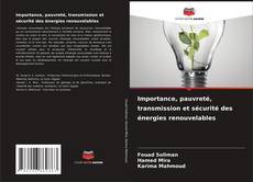 Portada del libro de Importance, pauvreté, transmission et sécurité des énergies renouvelables