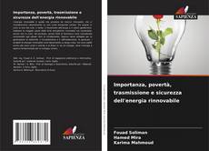 Importanza, povertà, trasmissione e sicurezza dell'energia rinnovabile kitap kapağı