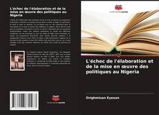 L'échec de l'élaboration et de la mise en œuvre des politiques au Nigeria kitap kapağı
