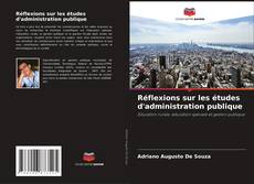 Copertina di Réflexions sur les études d'administration publique