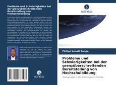Buchcover von Probleme und Schwierigkeiten bei der grenzüberschreitenden Bereitstellung von Hochschulbildung
