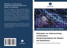 Copertina di Methoden zur Untersuchung nichtlinearer Randwertprobleme für Medien mit Gedächtnis