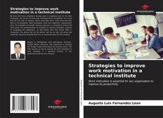Bookcover of Strategies to improve work motivation in a technical institute
