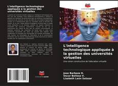 Buchcover von L'intelligence technologique appliquée à la gestion des universités virtuelles