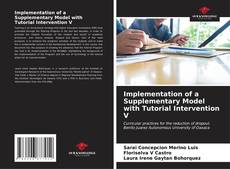 Implementation of a Supplementary Model with Tutorial Intervention V kitap kapağı