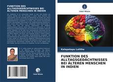 Portada del libro de FUNKTION DES ALLTAGSGEDÄCHTNISSES BEI ÄLTEREN MENSCHEN IN INDIEN