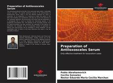 Capa do livro de Preparation of Antiloxosceles Serum 