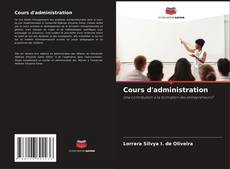 Cours d'administration kitap kapağı
