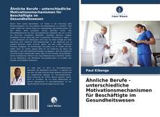 Capa do livro de Ähnliche Berufe - unterschiedliche Motivationsmechanismen für Beschäftigte im Gesundheitswesen 