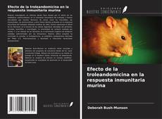 Bookcover of Efecto de la troleandomicina en la respuesta inmunitaria murina