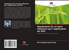 Capa do livro de Rendement du riz boro influencé par l'application de USG 