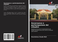 Capa do livro de Governance e partecipazione dei cittadini 