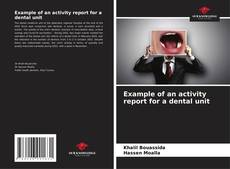 Example of an activity report for a dental unit kitap kapağı