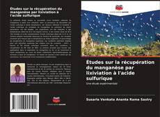 Buchcover von Études sur la récupération du manganèse par lixiviation à l'acide sulfurique