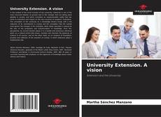Bookcover of University Extension. A vision