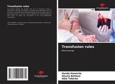 Couverture de Transfusion rules