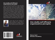 Uno studio sull'efficacia organizzativa percepita kitap kapağı