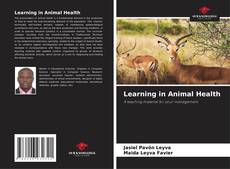 Обложка Learning in Animal Health