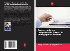 Capa do livro de Proposta de um programa de formação pedagógica contínua 