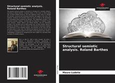 Copertina di Structural semiotic analysis. Roland Barthes