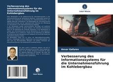 Buchcover von Verbesserung des Informationssystems für die Unternehmensführung im Kohlebergbau