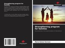 Bookcover of Strengthening program for families