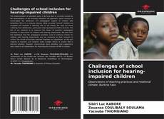 Buchcover von Challenges of school inclusion for hearing-impaired children
