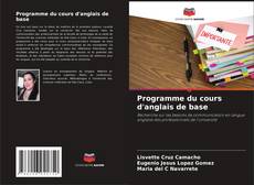 Bookcover of Programme du cours d'anglais de base
