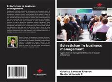 Eclecticism in business management kitap kapağı