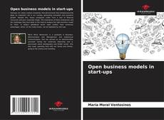 Buchcover von Open business models in start-ups