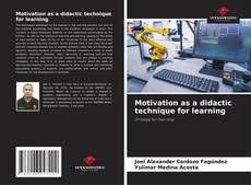 Bookcover of Motivation as a didactic technique for learning