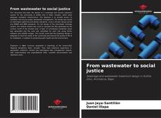 Capa do livro de From wastewater to social justice 
