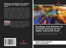 Capa do livro de Readings and debates for situated training at the higher education level 