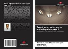 Portada del libro de Court Interpretation: a socio-legal approach