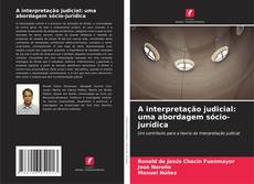Buchcover von A interpretação judicial: uma abordagem sócio-jurídica