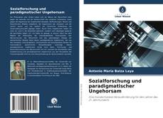 Sozialforschung und paradigmatischer Ungehorsam kitap kapağı