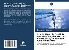 Capa do livro de Studie über die Qualität des Wassers, das von der Bevölkerung in Süd-Kivu konsumiert wird 
