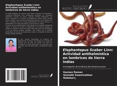 Capa do livro de Elephantopus Scaber Linn: Actividad antihelmíntica en lombrices de tierra indias 